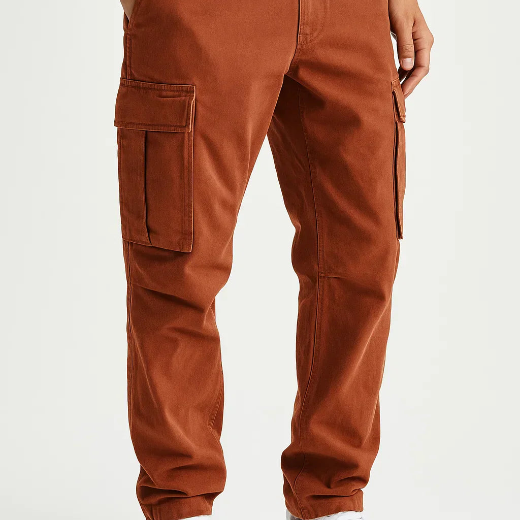 Lunelle | Heren Overalls Katoen Losse Pasvorm Tactische Broek met Elastische Taille