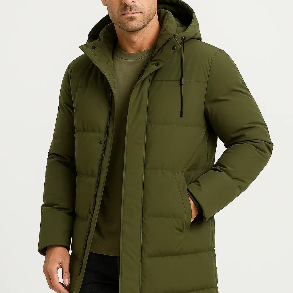 Lunelle | Heren Waterproof Puffer Jacket Geïsoleerd Zwart