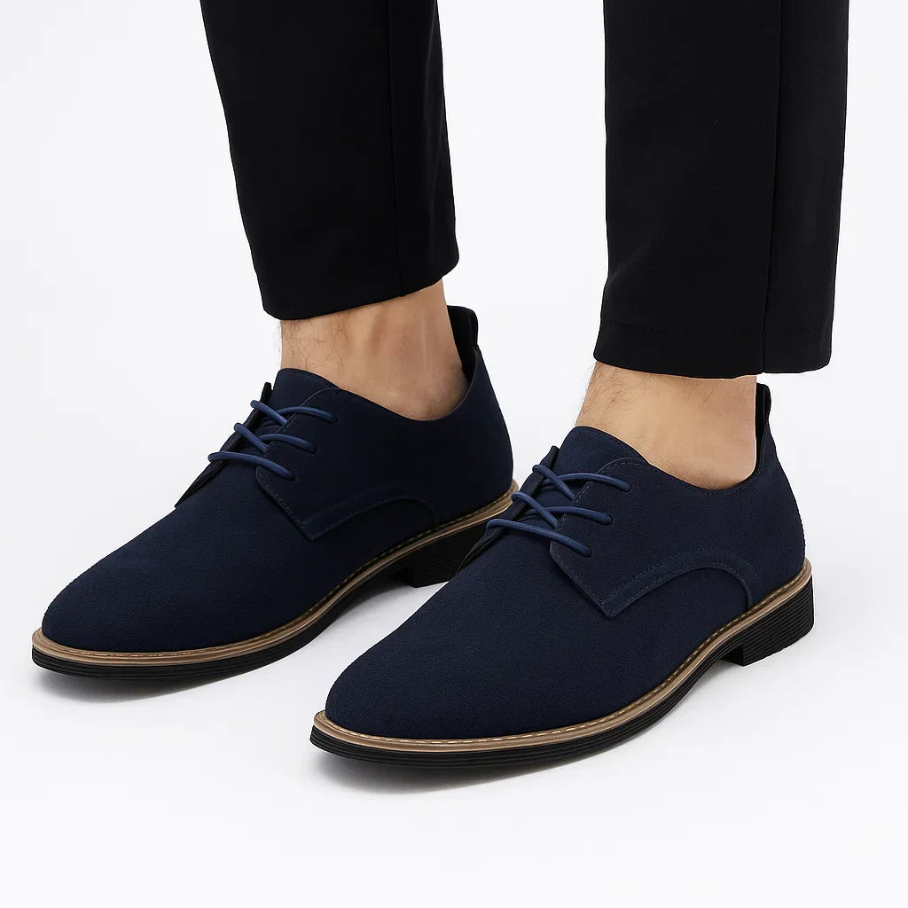 Lunelle | Heren Oxford Schoenen Suède Leer Veterschoenen Business Casual