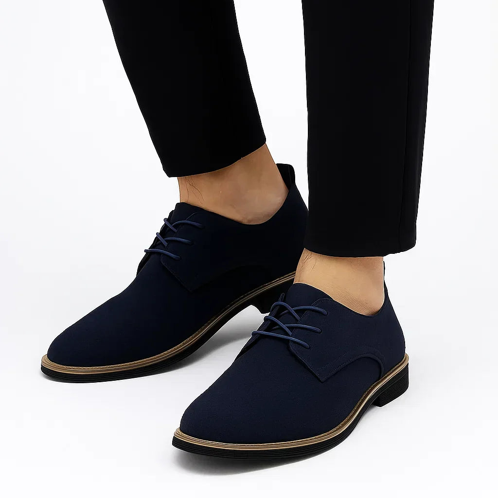 Lunelle | Heren Oxford Schoenen Suède Leer Veterschoenen Business Casual