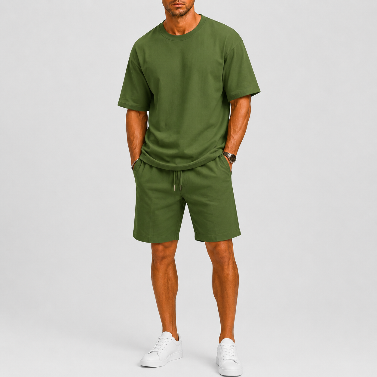 Lunelle | Heren Oversized Set met T-Shirt en Shorts