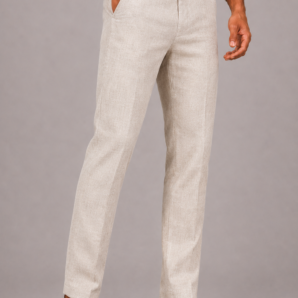 Lunelle | Heren Linnen Broek met Elastische Taille