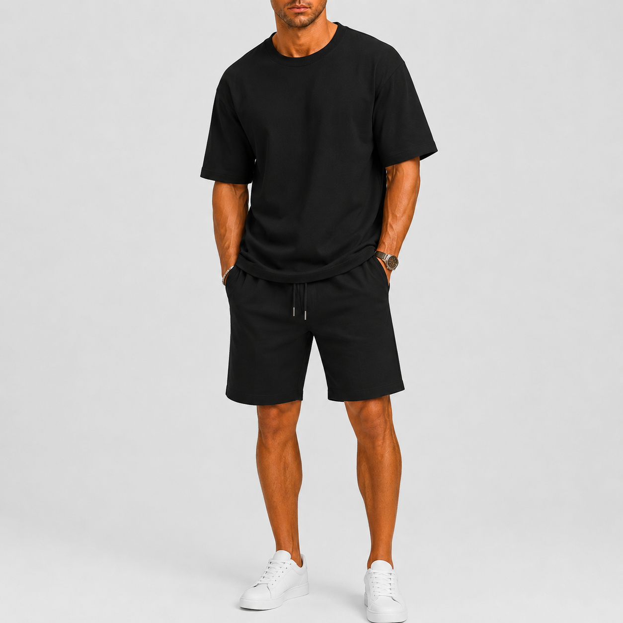 Lunelle | Heren Oversized Set met T-Shirt en Shorts