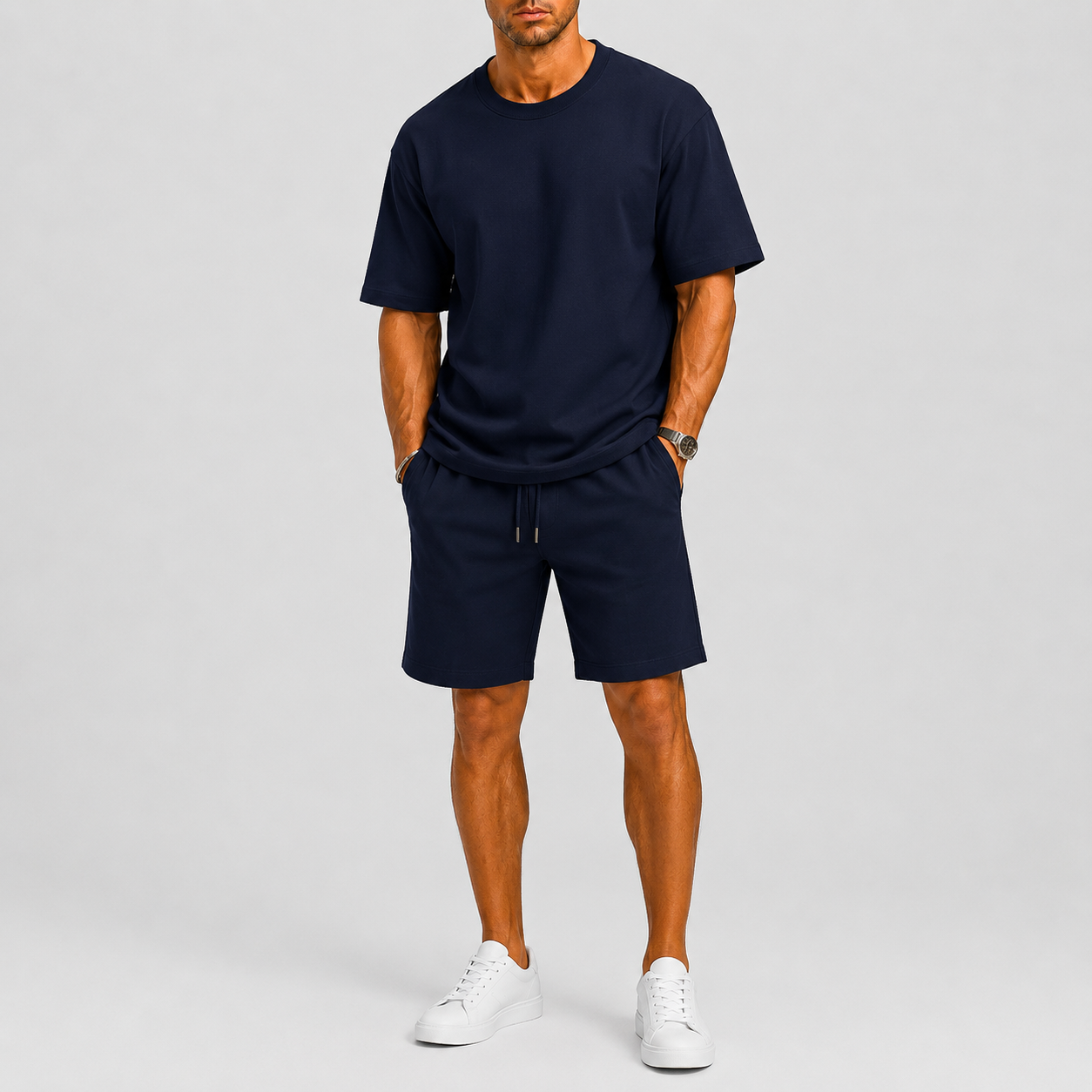 Lunelle | Heren Oversized Set met T-Shirt en Shorts