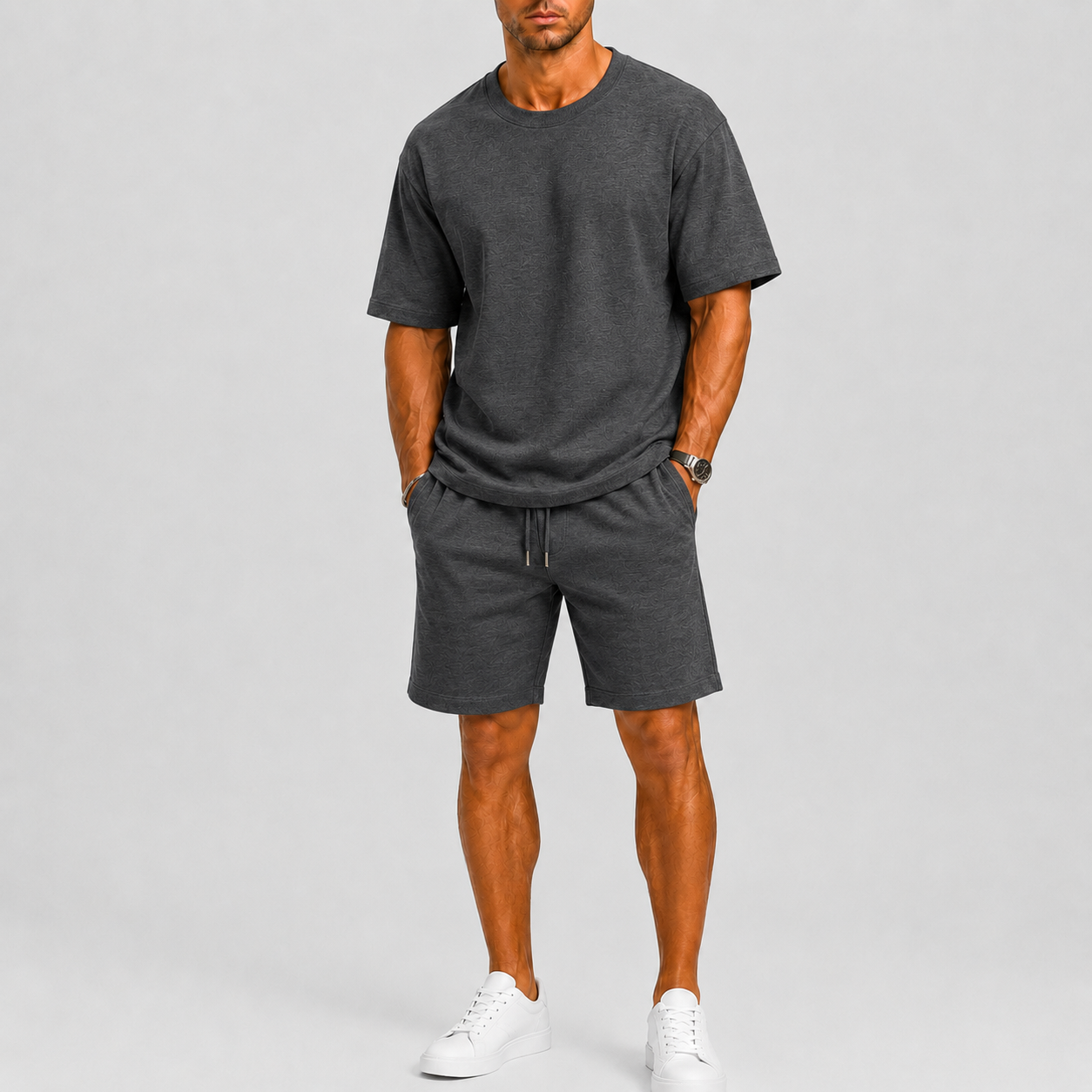 Lunelle | Heren Oversized Set met T-Shirt en Shorts