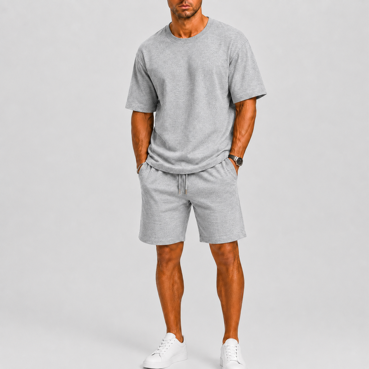Lunelle | Heren Oversized Set met T-Shirt en Shorts