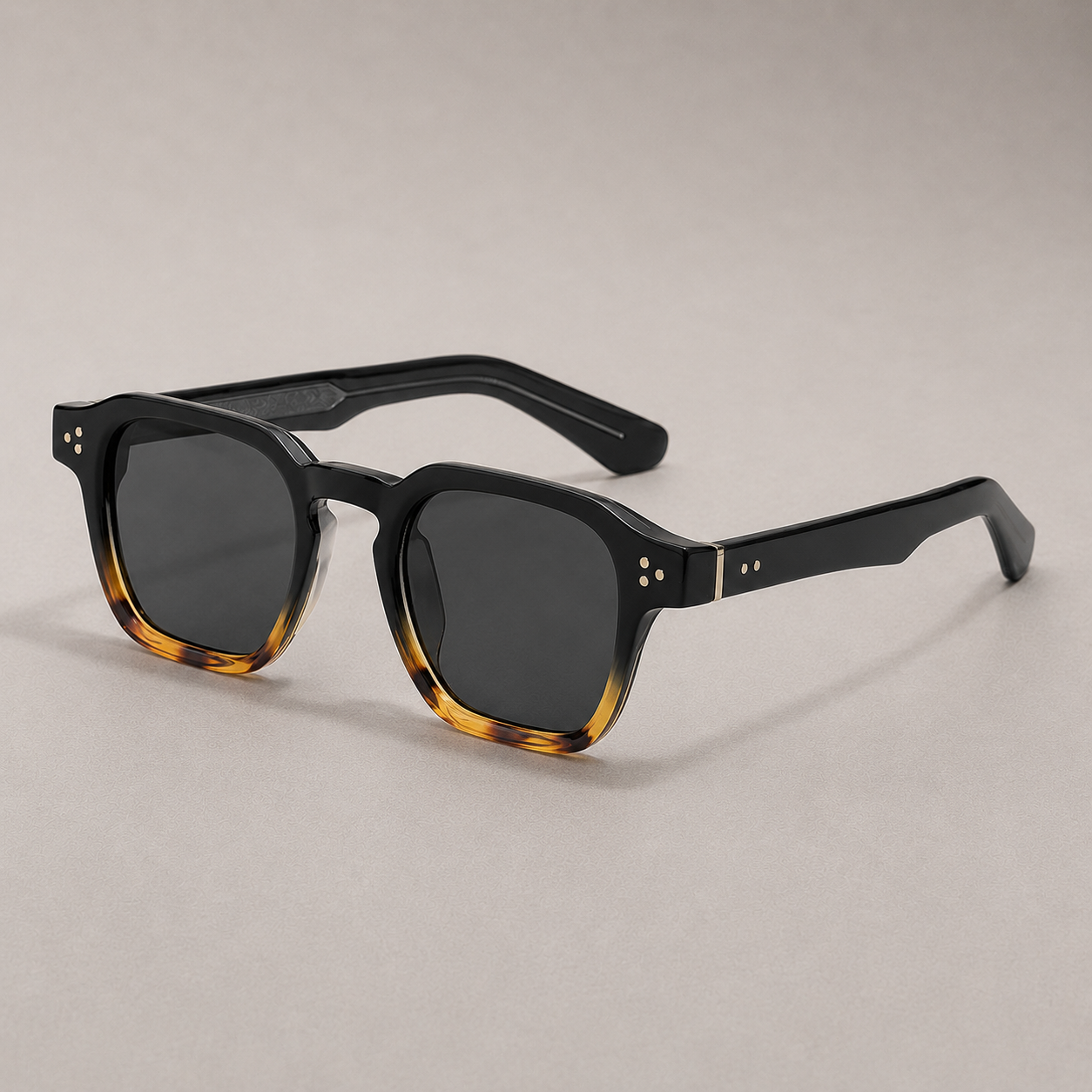 Lunelle | Heren Zonnebril met Transparant Montuur en Gradient Glazen